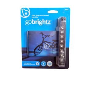 GoBrightz Blue LED Bicycle Frame Light Underglow Safety Accent 300 Lumens NIB